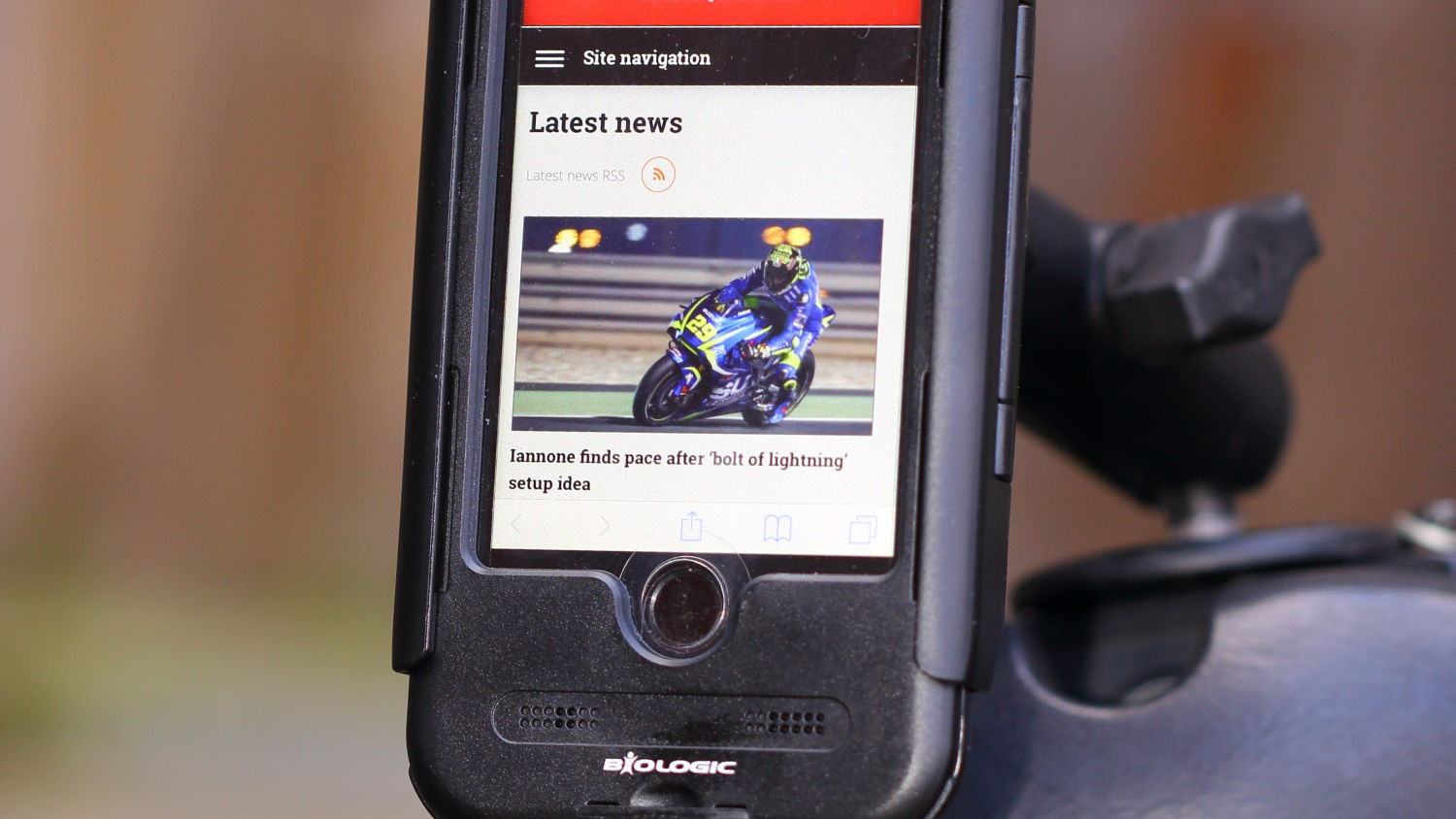 SW Motech phone holder
